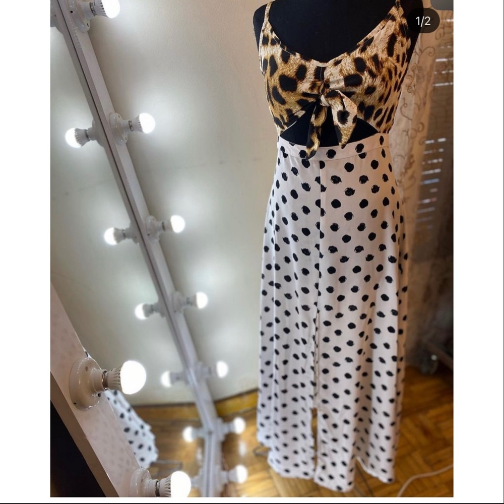 Dancing leopard long dress